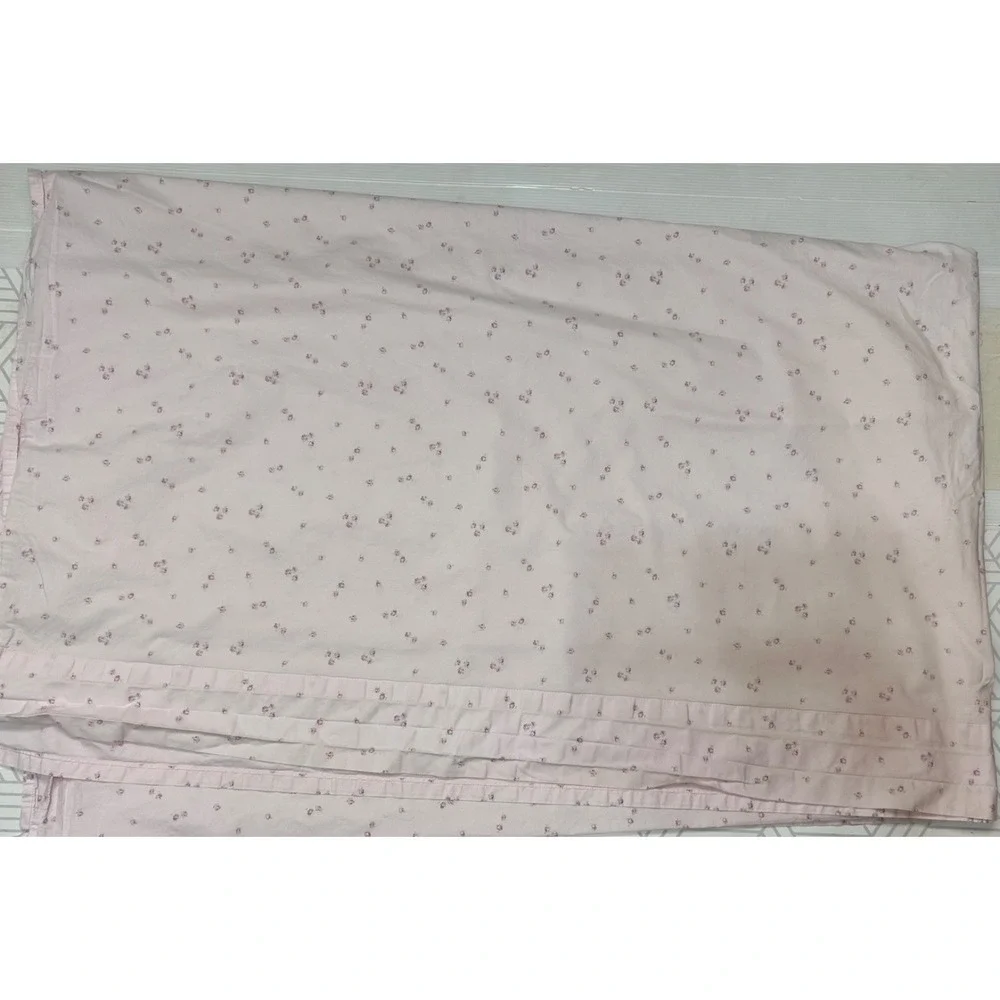 Simply Shabby Chic Pink Ditsy Rose Floral Queen Flat Sheet 102